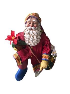 Clothique Possible Dreams Yuletide Gardener Santa 1997 Judith Ann Griffith 15059